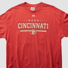 Cincinnati Reds Majestic 2000s T-Shirt Red Vintage