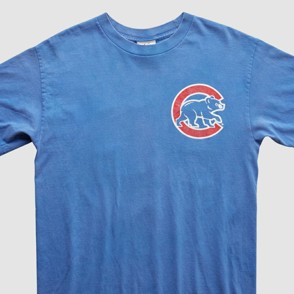 Chicago Cubs Majestic 2010s T-Shirt Blue Vintage