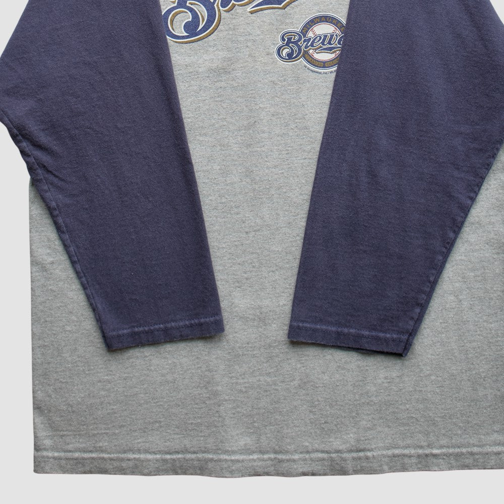 Milwaukee Brewers Lee Apparel 2007 T-Shirt Heather Gray Vintage