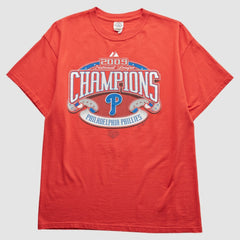Philadelphia Phillies Majestic 2009 T-Shirt Red Vintage