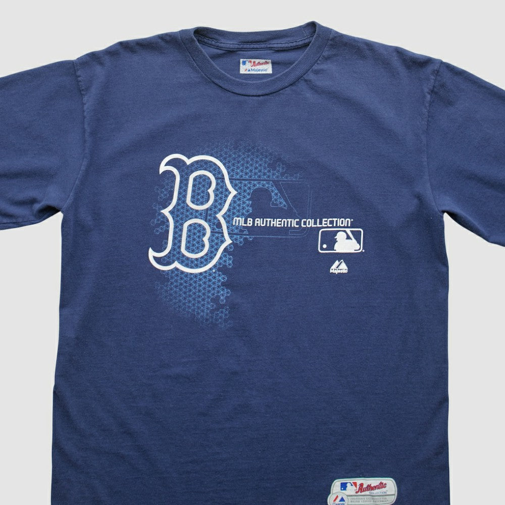 Boston Red Sox Majestic 2000s T-Shirt Navy Vintage