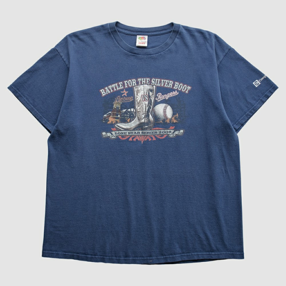 Texas Rangers 2008 T-Shirt Blue Vintage