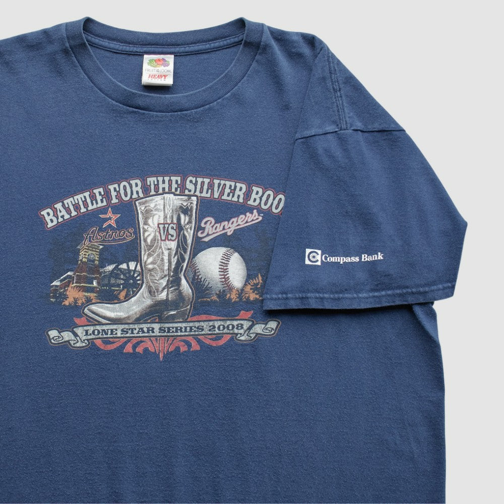 Texas Rangers 2008 T-Shirt Blue Vintage