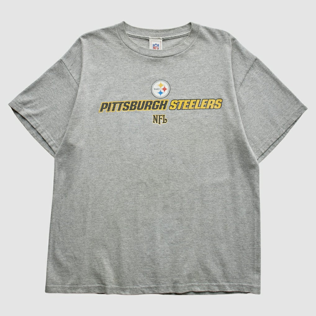 Pittsburgh Steelers NFL 2000s T-Shirt - Gray Vintage cheap