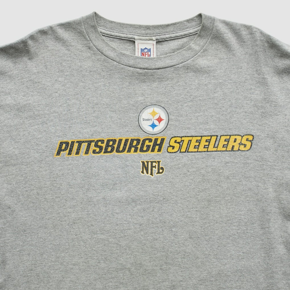 Pittsburgh Steelers NFL 2000s T-Shirt - Gray Vintage cheap