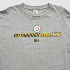 Pittsburgh Steelers NFL 2000s T-Shirt - Gray Vintage cheap