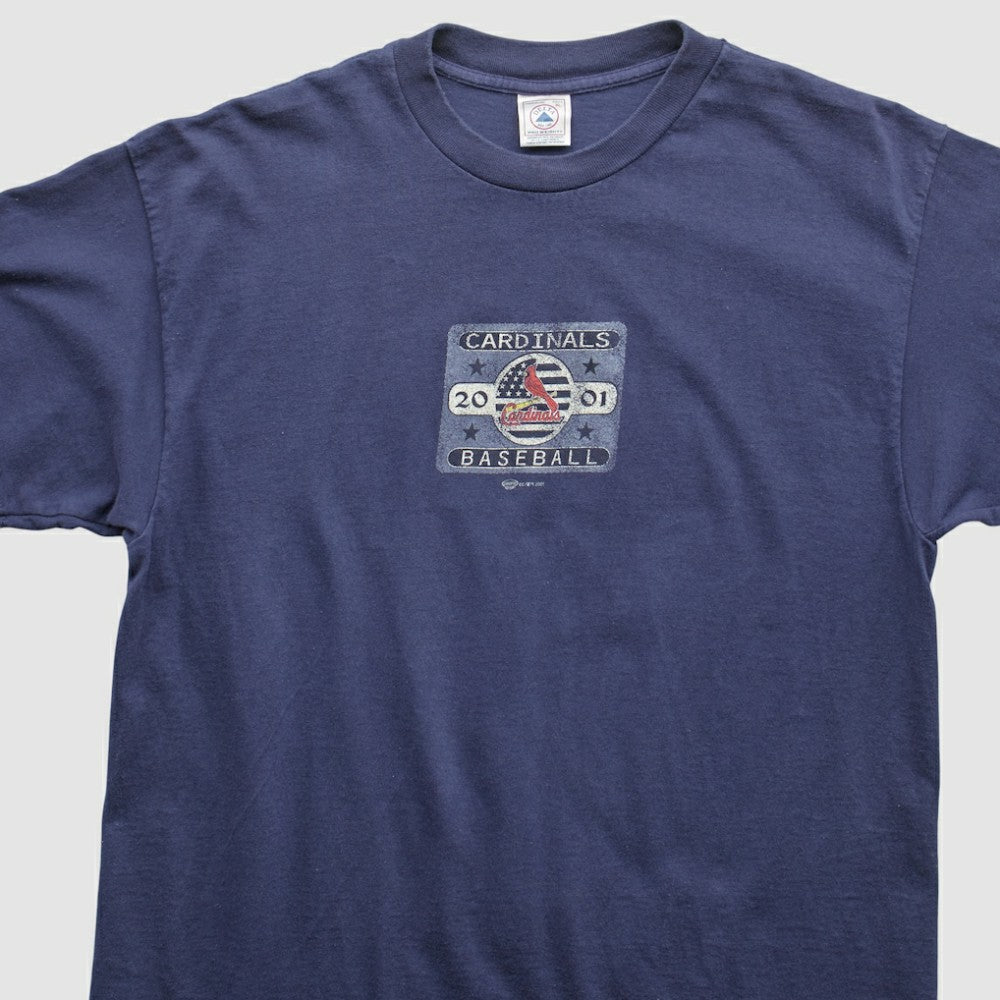 St. Louis Cardinals Delta 2001 T-Shirt Navy Vintage