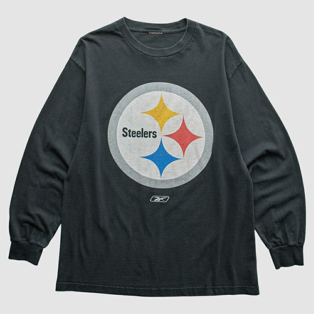 Pittsburgh Steelers Reebok 2000s T-Shirt - Black Vintage cheap