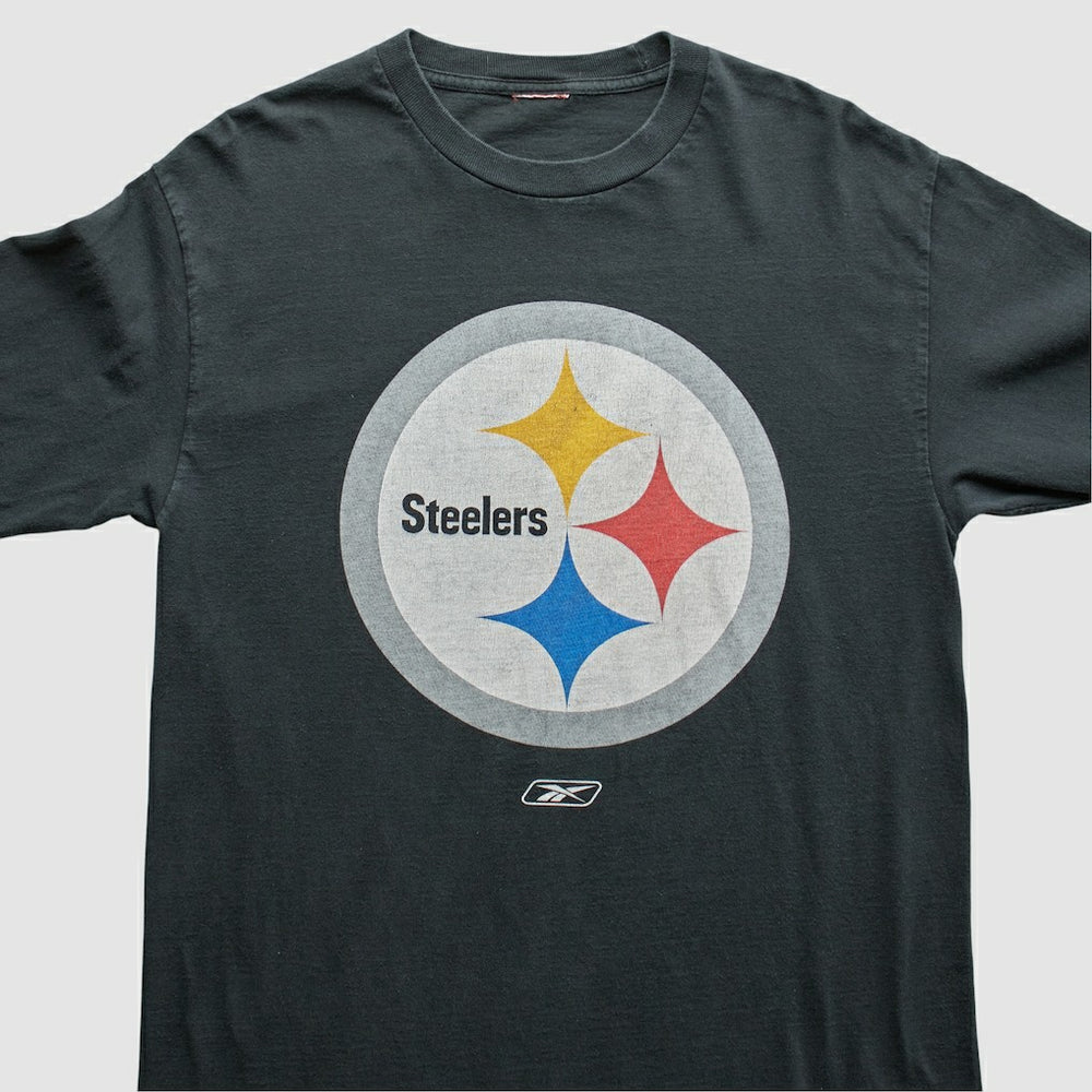 Pittsburgh Steelers Reebok 2000s T-Shirt - Black Vintage cheap
