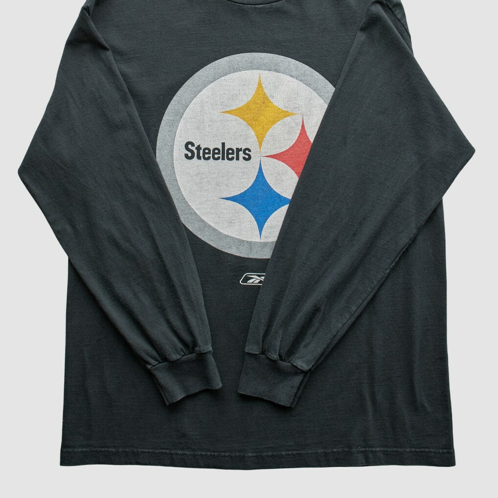 Pittsburgh Steelers Reebok 2000s T-Shirt - Black Vintage cheap