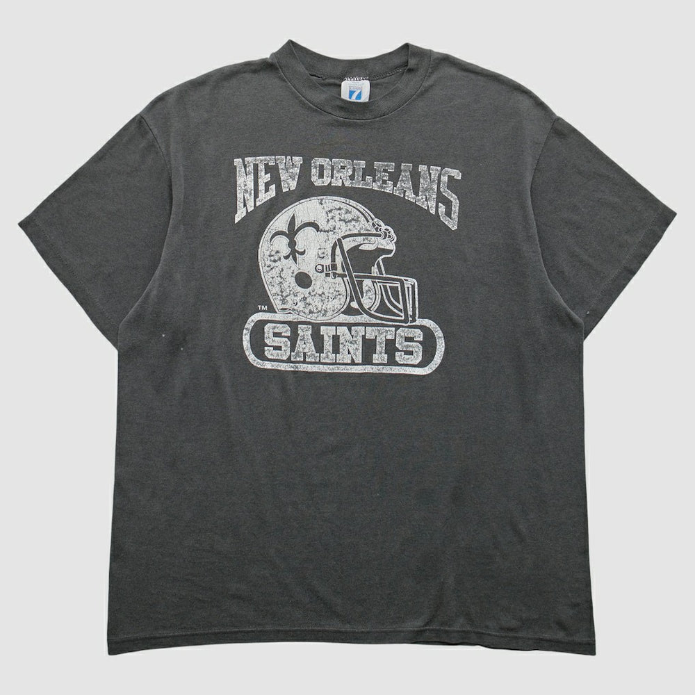 New Orleans Saints logo 7 90s T-Shirt - Gray Vintage on sale