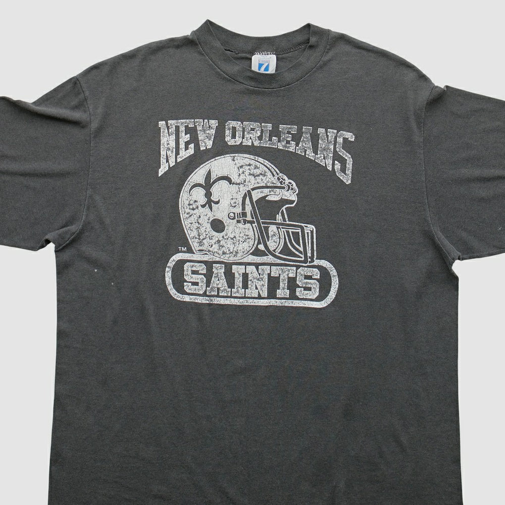 New Orleans Saints logo 7 90s T-Shirt - Gray Vintage on sale