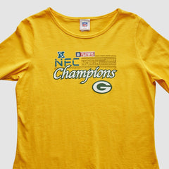 Green Bay Packers 2007 T-Shirt - Yellow Vintage on sale