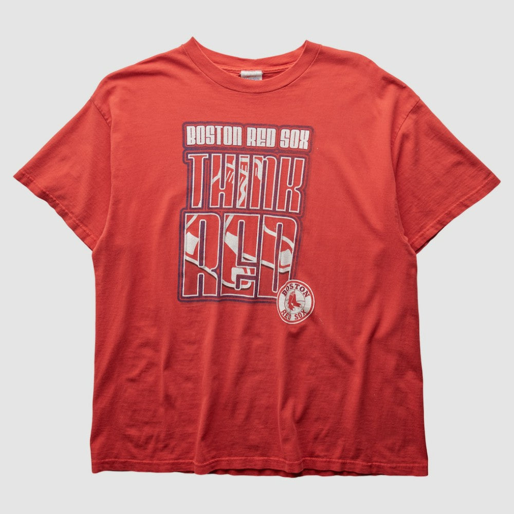 Boston Red Sox 2000s T-Shirt Red Vintage