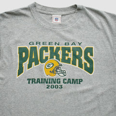 Green Bay Packers NFL 2003 T-Shirt - Heather Gray Vintage discount