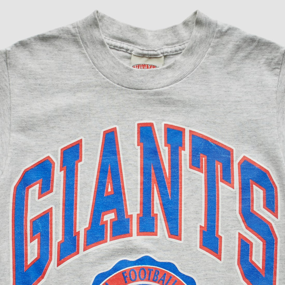 New York Giants Nutmeg Mills 90s T-Shirt - Heather Gray Vintage for sale