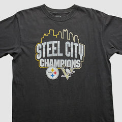 Pittsburgh Steelers Reebok 2009 T-Shirt - Black Vintage online