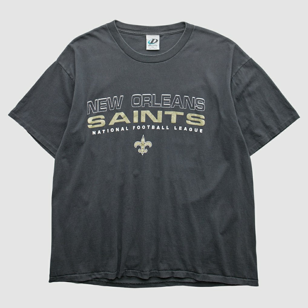 New Orleans Saints Dynasty 2000s T-Shirt - Black Vintage on sale