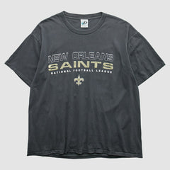 New Orleans Saints Dynasty 2000s T-Shirt - Black Vintage on sale