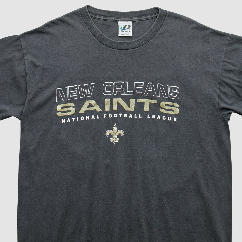 New Orleans Saints Dynasty 2000s T-Shirt - Black Vintage on sale