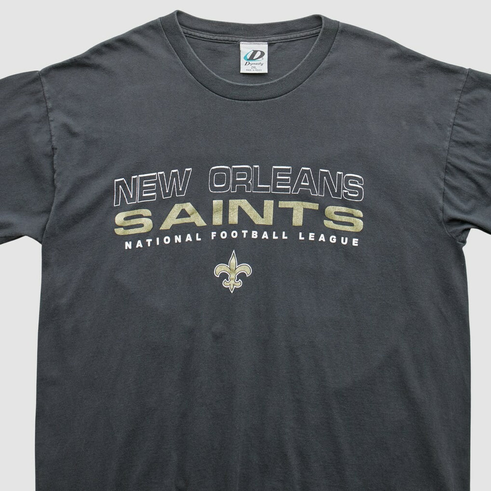 New Orleans Saints Dynasty 2000s T-Shirt - Black Vintage on sale