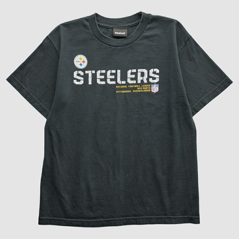 Pittsburgh Steelers Reebok 2000s T-Shirt - Black Vintage cheap