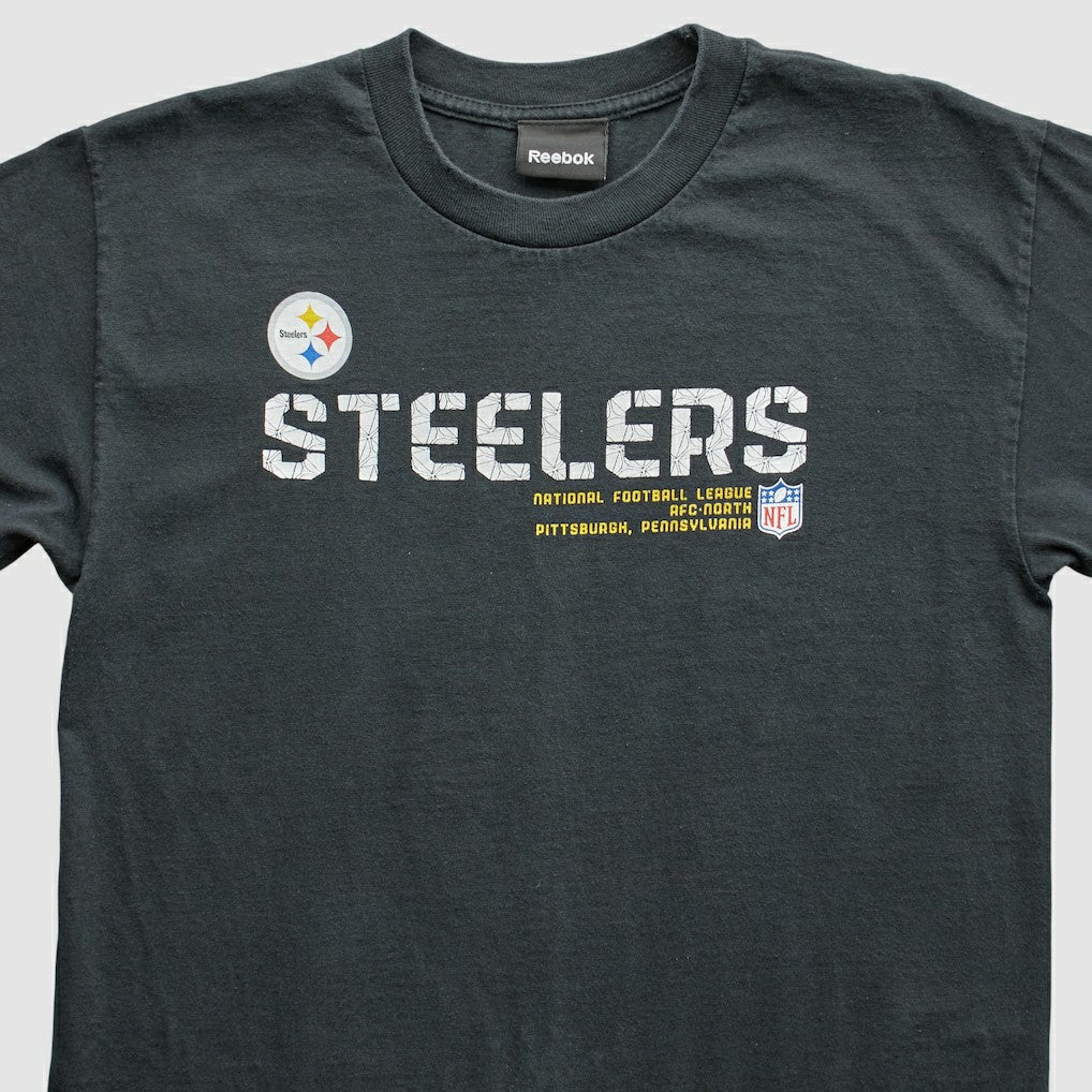 Pittsburgh Steelers Reebok 2000s T-Shirt - Black Vintage cheap