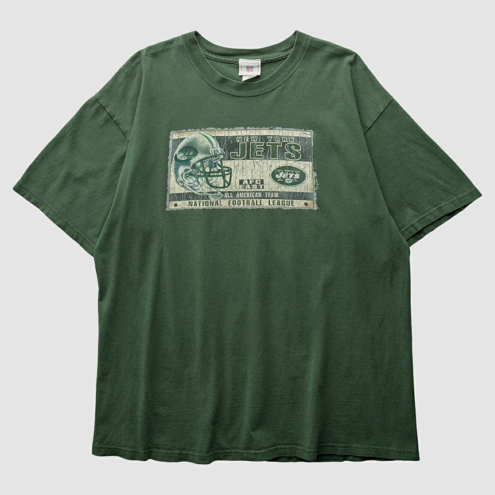 New York Jets NFL 2000s T-Shirt - Green Vintage for sale