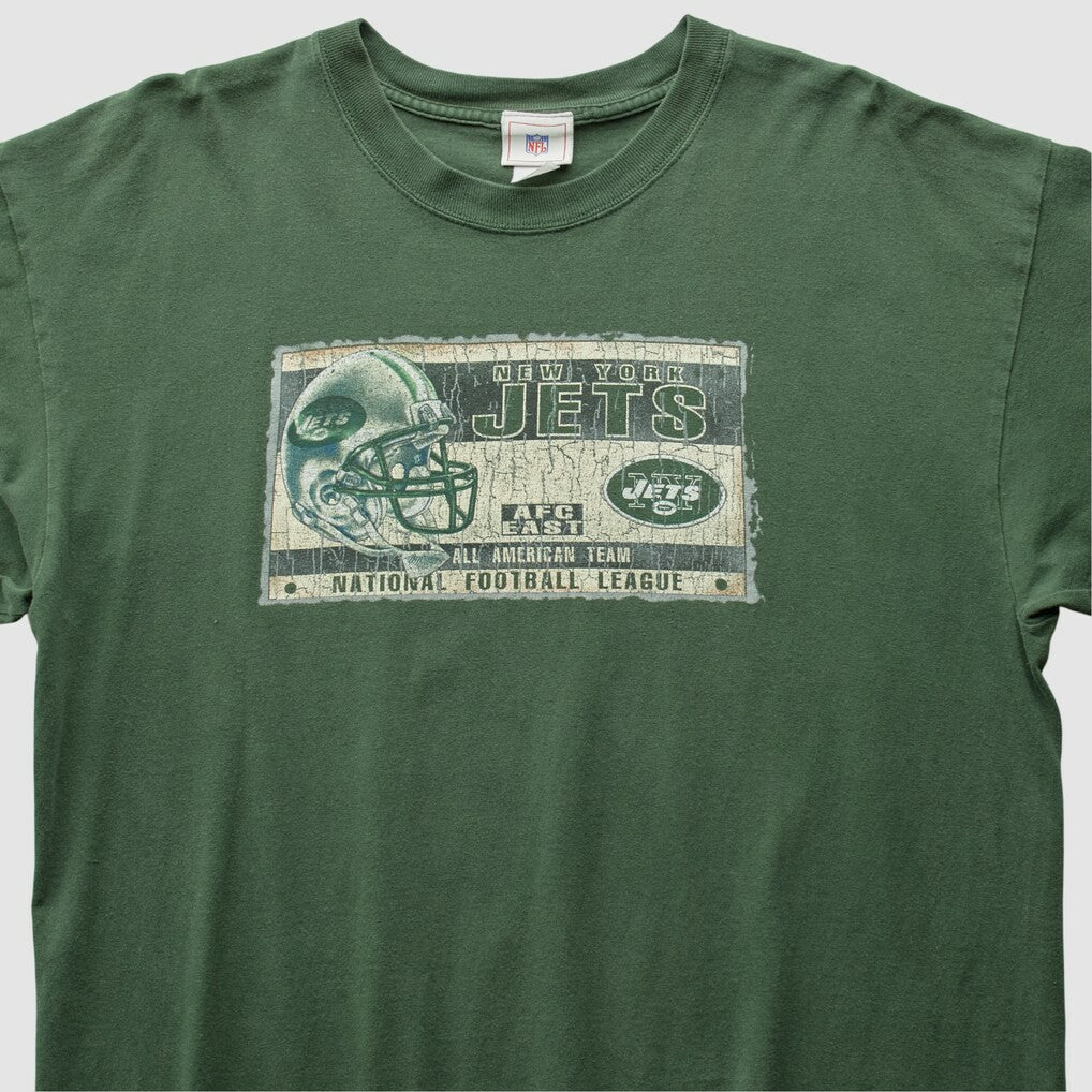 New York Jets NFL 2000s T-Shirt - Green Vintage for sale