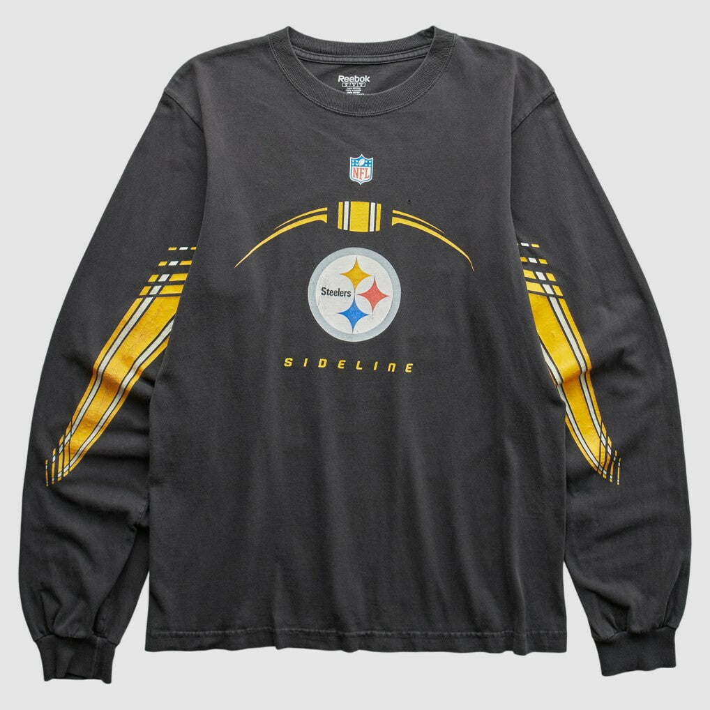 Pittsburgh Steelers Reebok 2000s T-Shirt - Black Vintage cheap