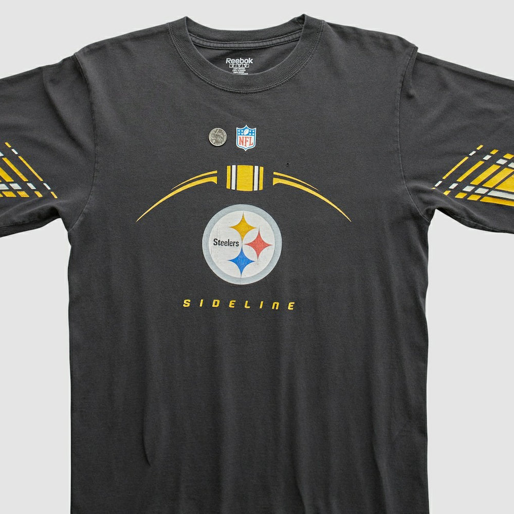 Pittsburgh Steelers Reebok 2000s T-Shirt - Black Vintage cheap