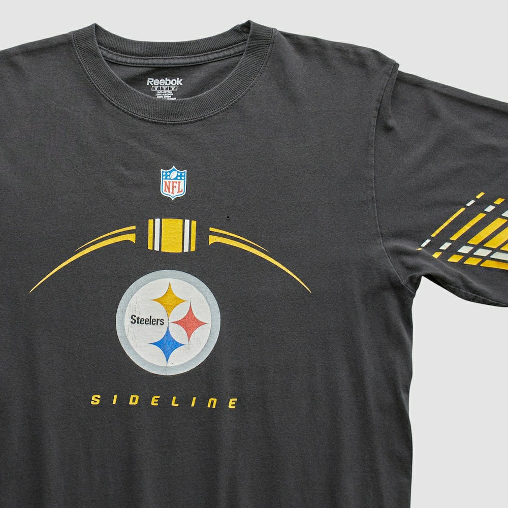 Pittsburgh Steelers Reebok 2000s T-Shirt - Black Vintage cheap