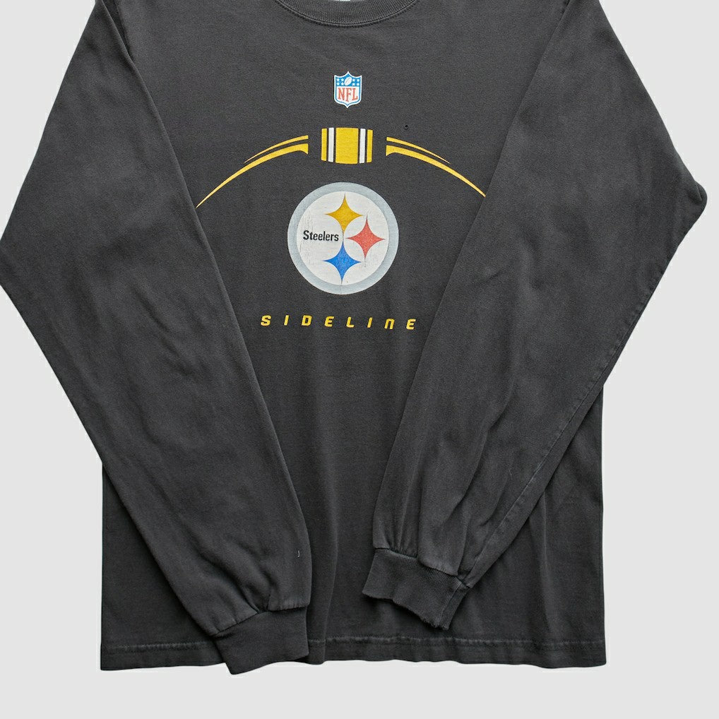 Pittsburgh Steelers Reebok 2000s T-Shirt - Black Vintage cheap
