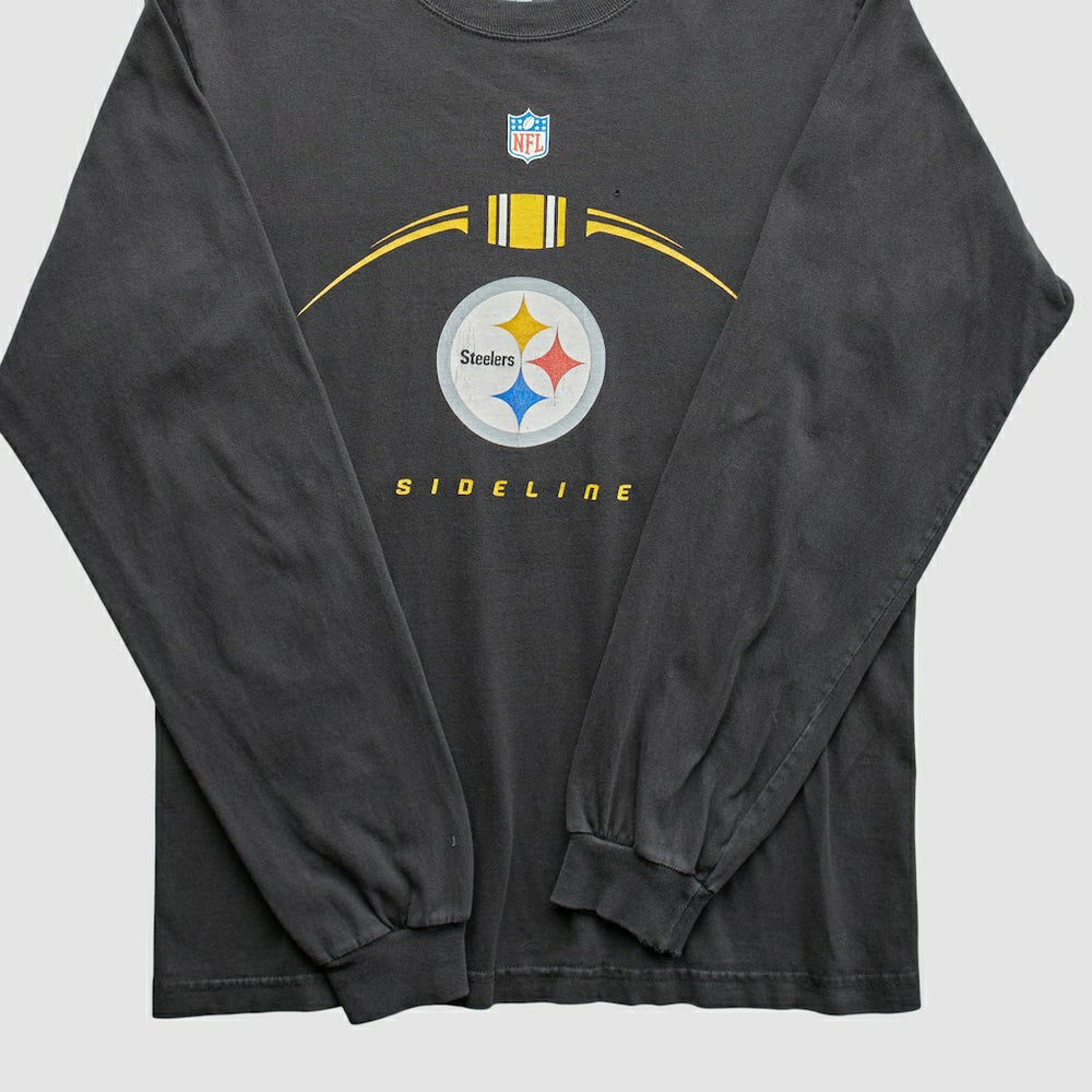 Pittsburgh Steelers Reebok 2000s T-Shirt - Black Vintage cheap