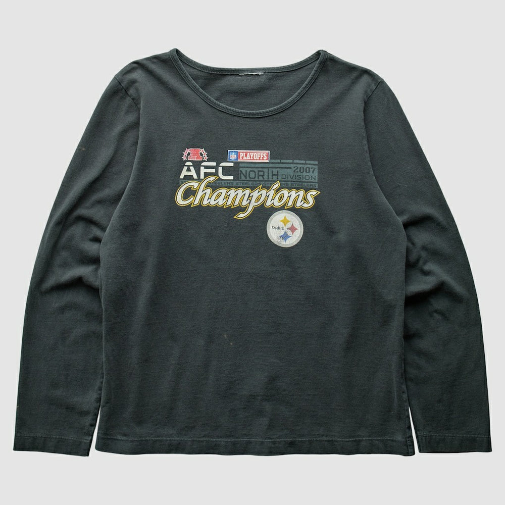 Pittsburgh Steelers 2007 T-Shirt - Black Vintage outlet