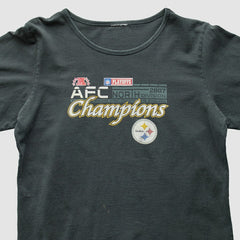 Pittsburgh Steelers 2007 T-Shirt - Black Vintage outlet