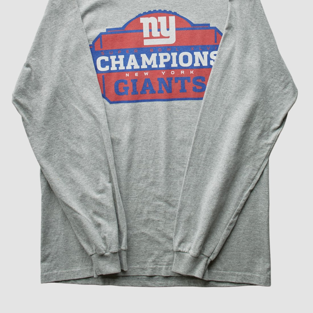 New York Giants Reebok 2012 T-Shirt - Gray Vintage discount