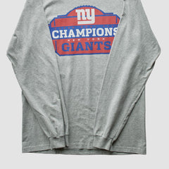 New York Giants Reebok 2012 T-Shirt - Gray Vintage discount