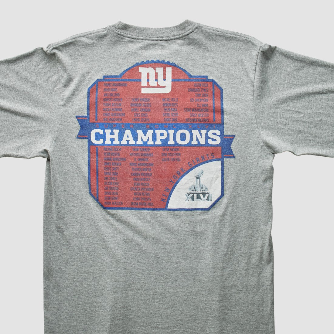 New York Giants Reebok 2012 T-Shirt - Gray Vintage discount