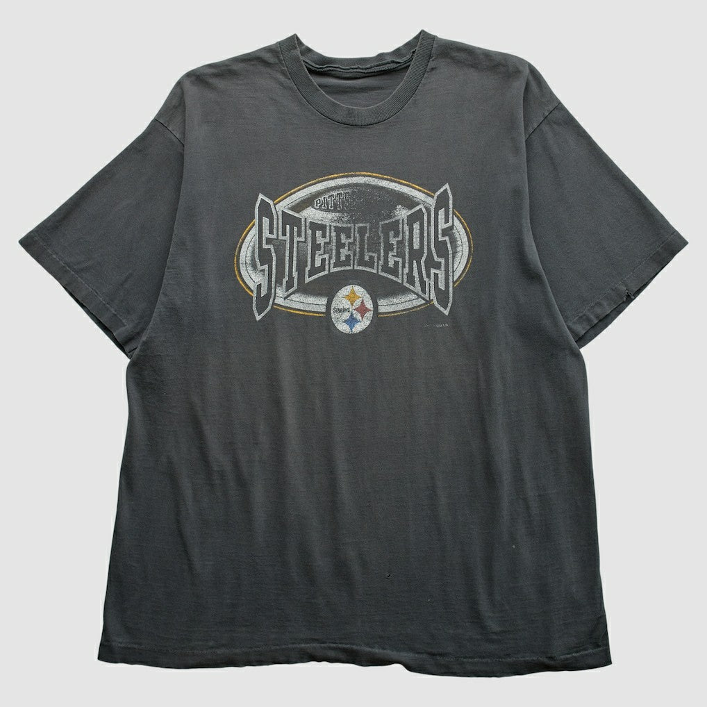Pittsburgh Steelers 90s T-Shirt - Gray Vintage outlet