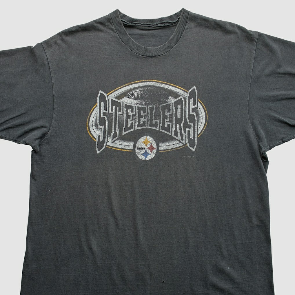 Pittsburgh Steelers 90s T-Shirt - Gray Vintage outlet