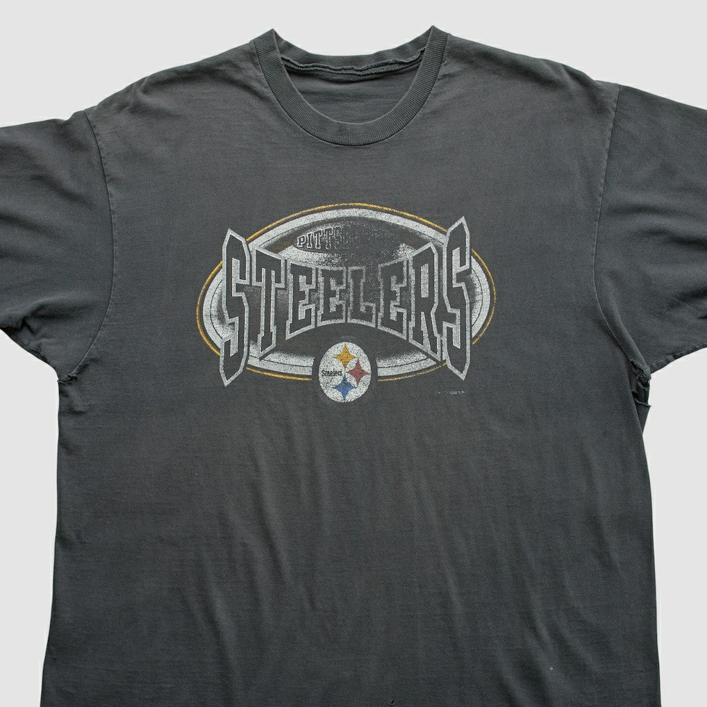 Pittsburgh Steelers 90s T-Shirt - Gray Vintage outlet