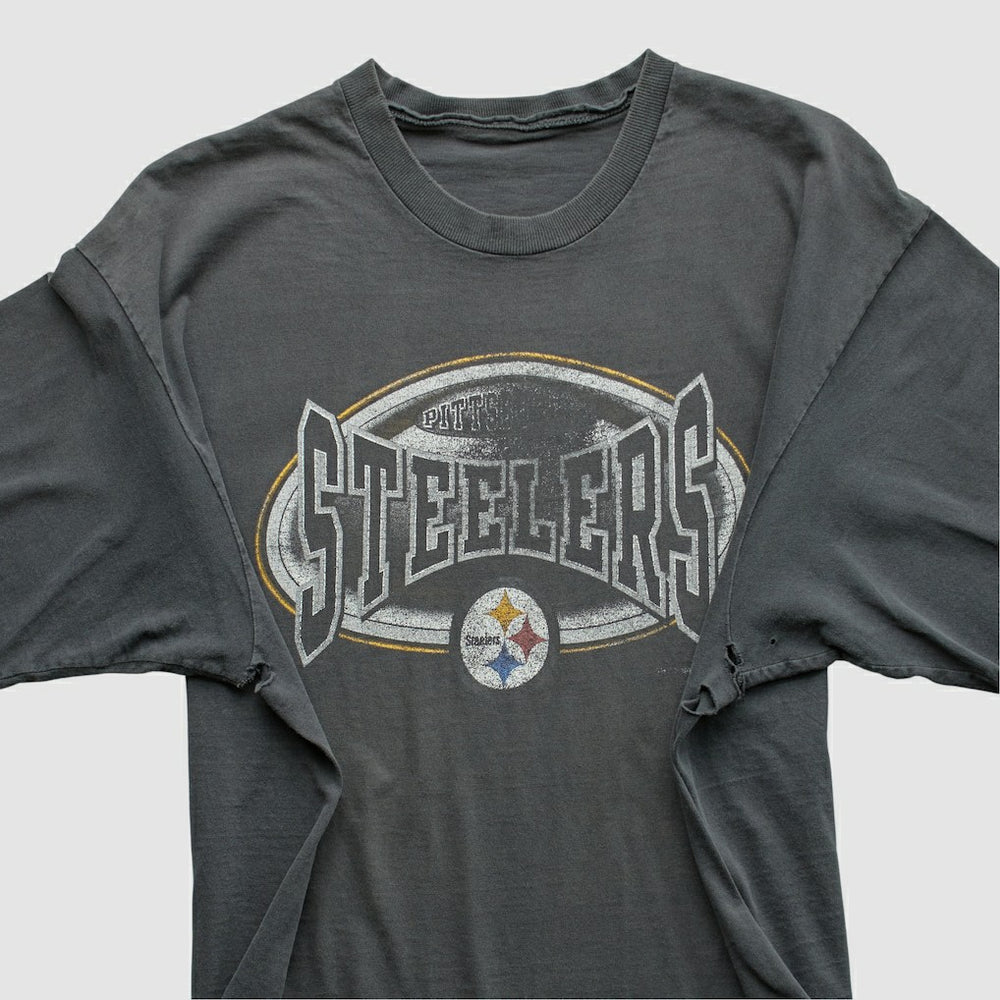 Pittsburgh Steelers 90s T-Shirt - Gray Vintage outlet