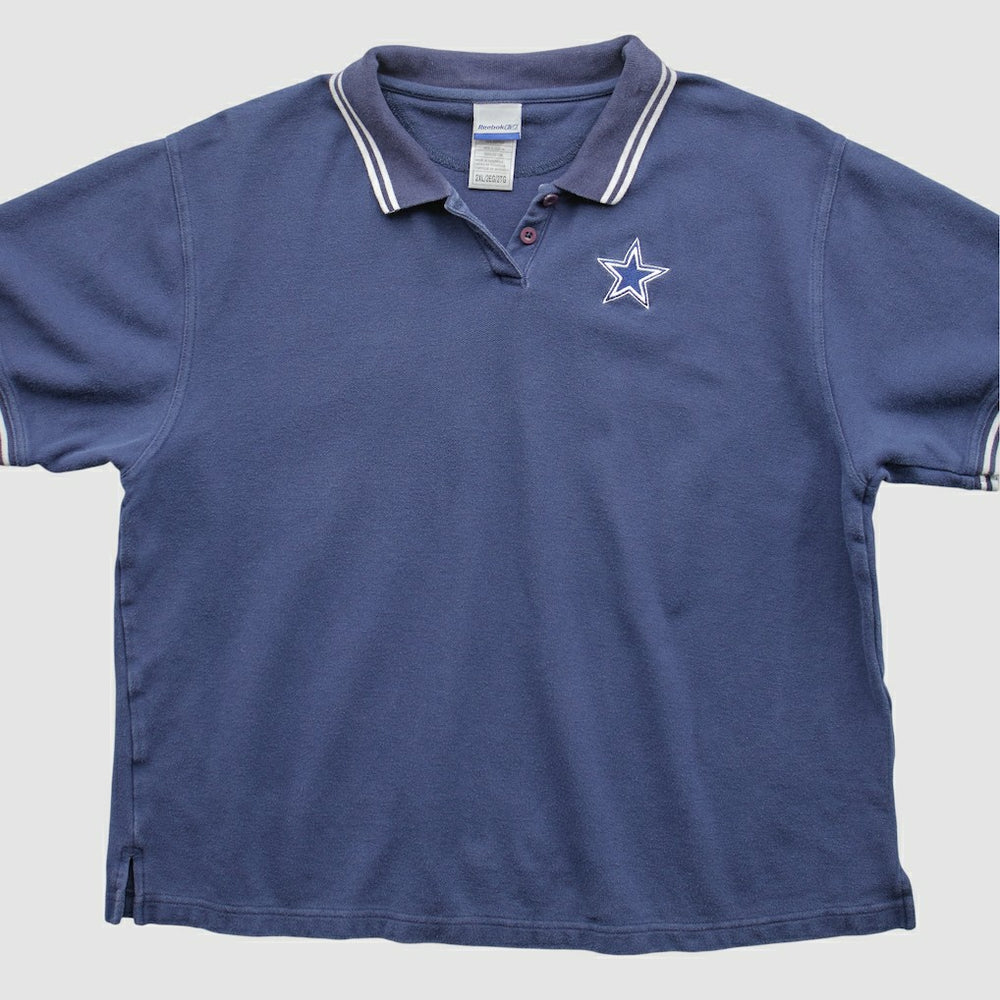 Dallas Cowboys Reebok 2000s Polo - Navy Vintage for sale