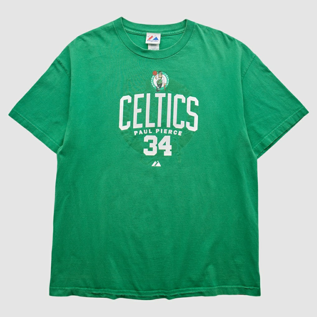 Boston Celtics Majestic 2000s T-Shirt - Green Vintage shop