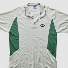 New York Jets Reebok 2000s Polo - 3 Buttons T-Shirt - White Vintage cheap