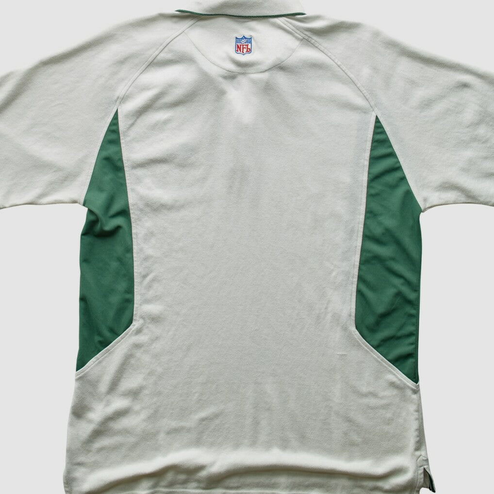 New York Jets Reebok 2000s Polo - 3 Buttons T-Shirt - White Vintage cheap