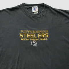 Pittsburgh Steelers Logo Athletic 2000s T-Shirt - Black Vintage discount
