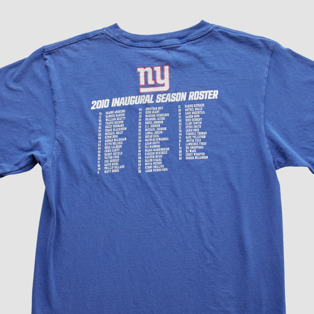New York Giants 2010 T-Shirt - Blue Vintage for sale