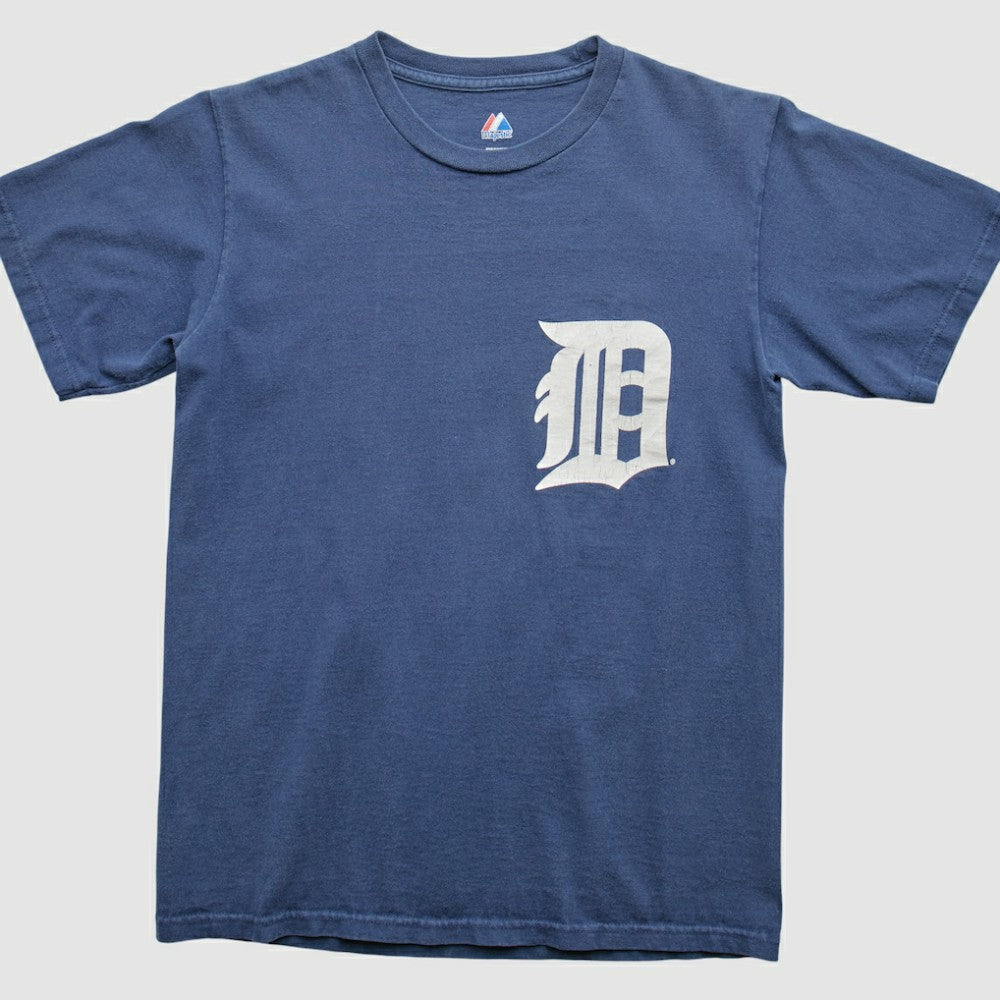 Detroit Tigers Majestic 2000s T-Shirt Blue Vintage